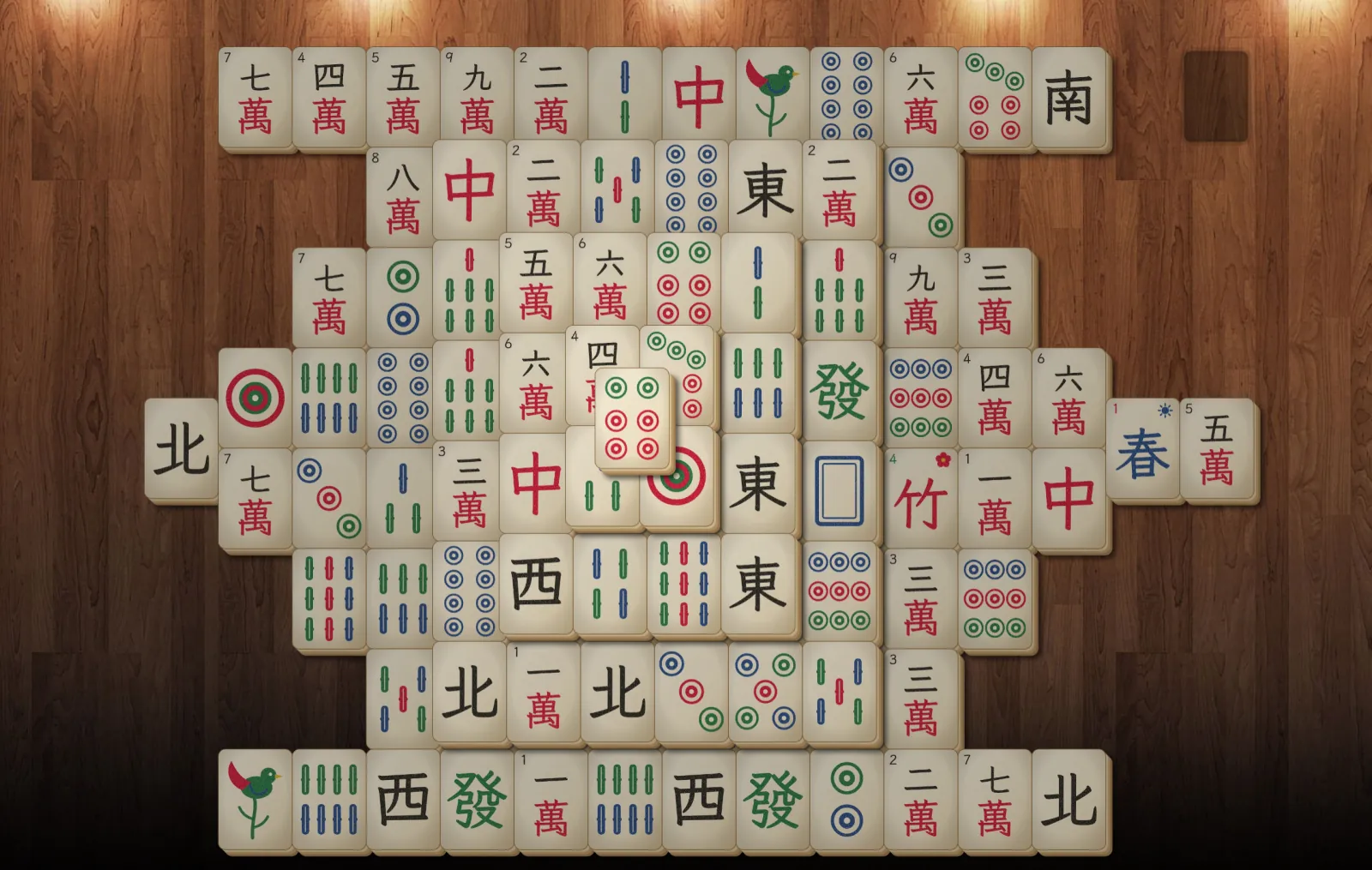 Mahjong, krok 3: Které kameny jsou volné